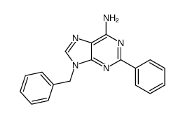 9-benzyl-2-phenylpurin-6-amine Structure