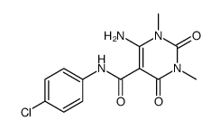 4-amino-N-(4-chlorophenyl)-1,3-dimethyl-2,6-dioxopyrimidine-5-carboxamide Structure