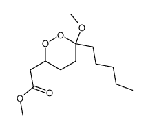 methyl 2-(6-methoxy-6-pentyl-1,2-dioxan-3-yl)acetate结构式