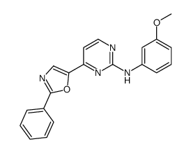 N-(3-methoxyphenyl)-4-(2-phenyl-1,3-oxazol-5-yl)pyrimidin-2-amine结构式