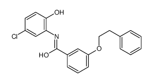 N-(5-chloro-2-hydroxyphenyl)-3-(2-phenylethoxy)benzamide Structure