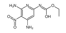 ethyl N-(4,6-diamino-5-nitropyridin-2-yl)carbamate Structure