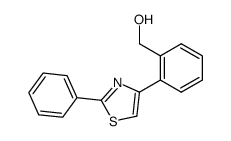 [2-(2-phenyl-thiazol-4-yl)-phenyl]-methanol结构式