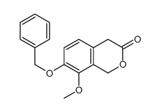 8-methoxy-7-phenylmethoxy-1,4-dihydroisochromen-3-one结构式