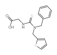 ({[benzyl(thien-2-ylmethyl)amino]carbonothioyl}amino)acetic acid结构式