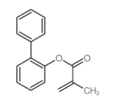 (2-phenylphenyl) 2-methylprop-2-enoate结构式