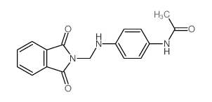N-[4-[(1,3-dioxoisoindol-2-yl)methylamino]phenyl]acetamide结构式