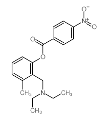 [2-(diethylaminomethyl)-3-methyl-phenyl] 4-nitrobenzoate Structure