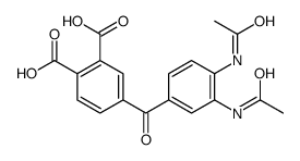 4-(3,4-diacetamidobenzoyl)phthalic acid结构式