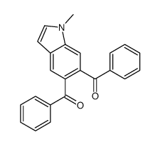 (6-benzoyl-1-methylindol-5-yl)-phenylmethanone Structure