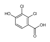 2,3-dichloro-4-hydroxybenzoic acid结构式