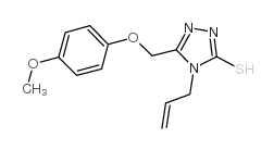 4-ALLYL-5-[(4-METHOXYPHENOXY)METHYL]-4H-1,2,4-TRIAZOLE-3-THIOL structure