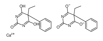 Calcium bis(5-ethyl-4,6-dioxo-5-phenyl-1,4,5,6-tetrahydro-2-pyrim idinolate) Structure