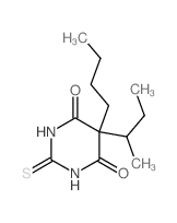 5-Butyl-5-sec-butyl-2-thiobarbituric acid Structure