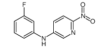 N-(3-fluorophenyl)-6-nitropyridin-3-amine结构式