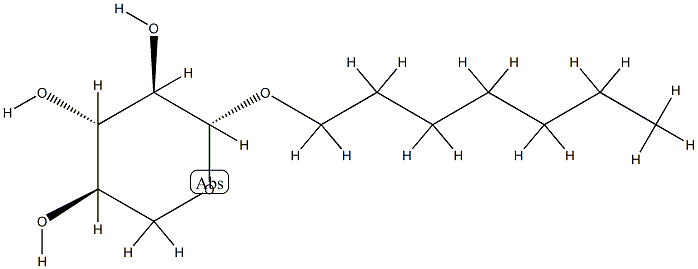 Heptyl β-D-xylopyranoside结构式