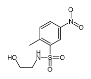 N-(2-hydroxyethyl)-4-nitrotoluene-2-sulphonamide结构式