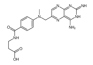 3-[[4-[(2,4-diaminopteridin-6-yl)methyl-methylamino]benzoyl]amino]propanoic acid结构式