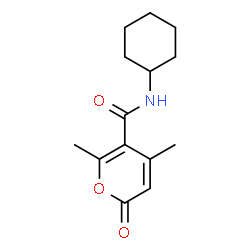 2H-Pyran-5-carboxamide,N-cyclohexyl-4,6-dimethyl-2-oxo-(9CI) structure