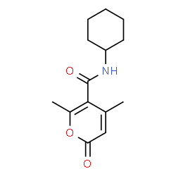 2H-Pyran-5-carboxamide,N-cyclohexyl-4,6-dimethyl-2-oxo-(9CI) Structure