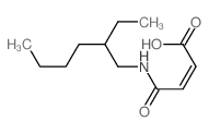 2-Butenoic acid,4-[(2-ethylhexyl)amino]-4-oxo-, (Z)- (9CI)结构式