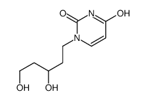 1-(3,5-dihydroxypentyl)pyrimidine-2,4-dione结构式