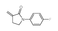 1-(4-fluorophenyl)-3-methylidene-pyrrolidin-2-one Structure