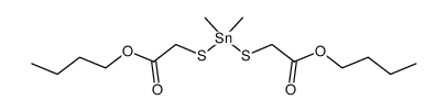 Dimethylzinnbis-(α-mercaptoessigsaeure-n-butylester) Structure