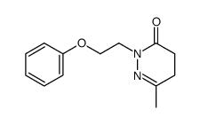 6-methyl-2-(2-phenoxy-ethyl)-4,5-dihydro-2H-pyridazin-3-one Structure