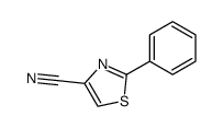 2-phenylthiazole-4-carbonitrile结构式