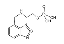 thiophosphoric acid S-[2-(benzo[1,2,5]thiadiazol-4-ylmethyl-amino)-ethyl] ester Structure