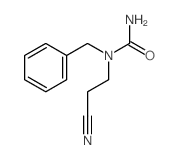 Urea,N-(2-cyanoethyl)-N-(phenylmethyl)- structure
