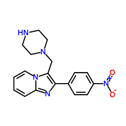 2-(4-NITROPHENYL)-3-PIPERAZIN-1-YLMETHYL-IMIDAZO-[1,2-A]PYRIDINE structure