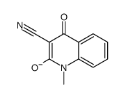 3-cyano-1-methyl-4-oxoquinolin-2-olate结构式