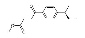 Methyl 3-[4-(1-Methylpropyl)benzoyl]propionate结构式