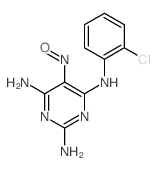 2,4,6-Pyrimidinetriamine,N4-(2-chlorophenyl)-5-nitroso- structure