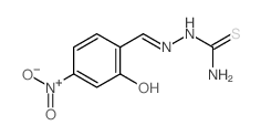 Hydrazinecarbothioamide,2-[(2-hydroxy-4-nitrophenyl)methylene]-结构式