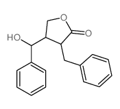 3-benzyl-4-(hydroxy-phenyl-methyl)oxolan-2-one Structure