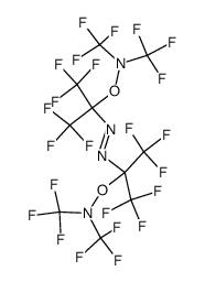 perfluoro(1,4,4,7,7,9-hexamethyl-3,8-dioxa-2,5,6,9-tetra-azadec-5-ene)结构式