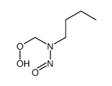 N-butyl-N-(hydroperoxymethyl)nitrous amide Structure