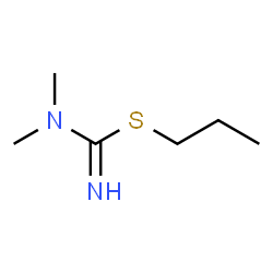 Carbamimidothioic acid, N,N-dimethyl-, propyl ester (9CI) Structure