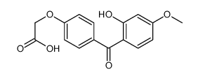 2-[4-(2-hydroxy-4-methoxybenzoyl)phenoxy]acetic acid结构式