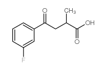 2-甲基-4-氧代-4-(3-氟苯基)丁酸结构式