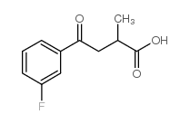 2-methyl-4-oxo-4-(3'-fluorophenyl)butyric acid structure