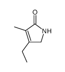 4-ethyl-3-methyl-1H-pyrrol-2(5H)-one结构式