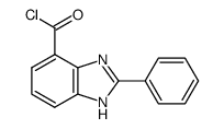 2-phenyl-1H-benzo[d]imidazole-4-carbonyl chloride Structure