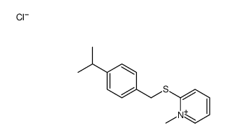 1-methyl-2-[(4-propan-2-ylphenyl)methylsulfanyl]pyridin-1-ium,chloride Structure