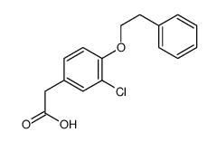 2-[3-chloro-4-(2-phenylethoxy)phenyl]acetic acid Structure