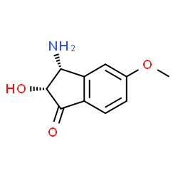 1H-Inden-1-one,3-amino-2,3-dihydro-2-hydroxy-5-methoxy-,cis-(9CI) structure