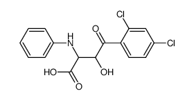 4-(2,4-dichlorophenyl)-3-hydroxy-4-oxo-2-(phenylamino)butanoic acid结构式